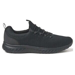 Athletic Works Size 8.5 Wide Bungee Slip-On Sneakers Memory Foam Comfort Black